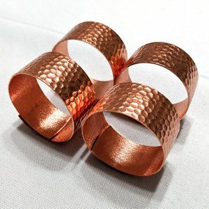 Vtg Coppercraft Guild Copper Napkin Rings